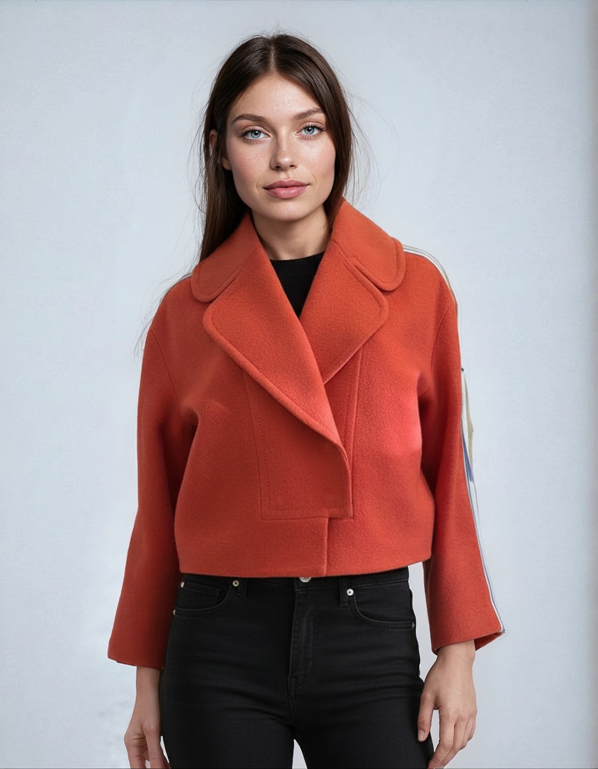 Полу-Пальто Лососьевого Цвета